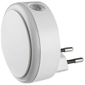 Rabalux 76000 nočné LED osvetlenie do zásuvky Zofe, senzor stmievania, 0,3W, 20lm, IP20