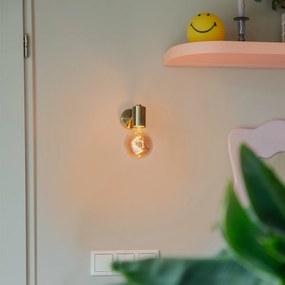 Priemyselná nástenná lampa bronzová - Facil