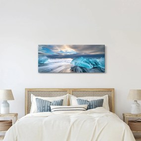 Obraz - Diamantová pláž (120x50 cm)