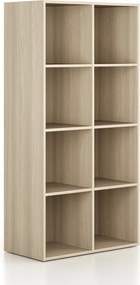 Regál FRAME, nižšie, 2 stĺpce, 1735 x 872 x 450 mm, dub prírodný