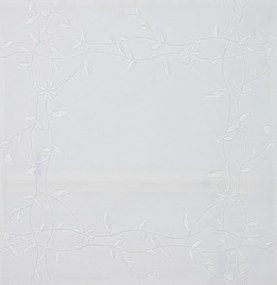 Dekoračná obliečka na vankúš PETAL FRAME 40x40 cm, biela
