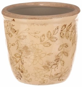 Keramický obal na kvety Flores retro, 11 x 10 cm, 11 cm