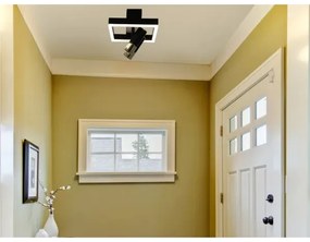 LED Stmievateľné stropné svietidlo LED/50W/230V 3000-6500K čierna +diaľkové ovládanie