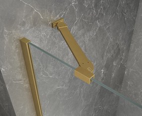 Polysan Polysan, GLOBE GOLD MATT sprchové dvere do niky 900mm, číre sklo, pravé, GB1090RG