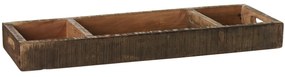 Ib Laursen Drevený box s priehradkami Recycled Wood 60 cm