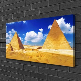 Obraz na plátne Púšť piramida krajina 120x60 cm