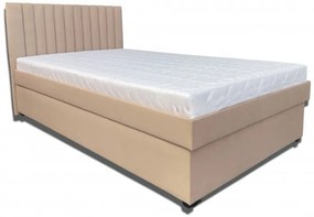 Manželská posteľ 120 cm Peissa (béžová) (bez matrace) (s roštom dreveným latkovým). Vlastná spoľahlivá doprava až k Vám domov. 1052041