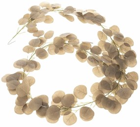 Umelá girlanda Eukalyptus béžová, 200 cm