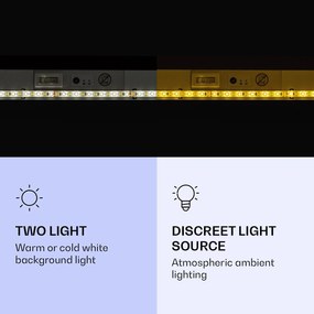 Klarstein Wondersky, infračervený stropný ohrievač, 120 x 60 x 6,5 cm (Š x V x H), 700 W, IP44