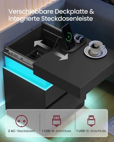 Set dvoch nočných stolíkov KAILYN LET840BC01 (2 ks)