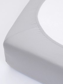 Jersey plachta s elastanom Deluxe 220 × 200 cm – svetlosivá
