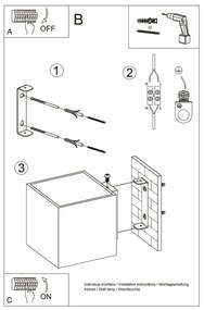 Brilagi -  LED Nástenné svietidlo MURO 1xG9/3,5W/230V