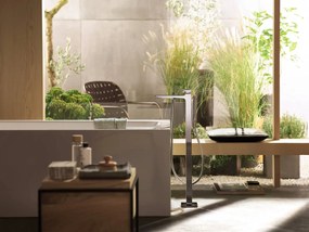Hansgrohe Metropol, páková vaňová batéria na podlahu, chrómová, HAN-32532000