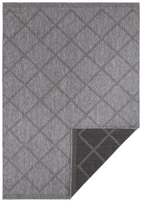 NORTHRUGS - Hanse Home koberce Kusový koberec Twin Supreme 103757 Black / Anthracite – na von aj na doma - 80x250 cm