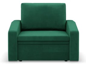 Kreslo ORBIT Kronos rozkladacie, fľaškovo zelené