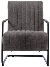 Tmavosivé kreslo Trout – Unique Furniture