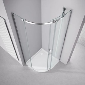 Polysan Polysan, THRON ROUND štvrťkruhová sprchová zástena 900x900mm, číre sklo, pravá, TL2690R-5005