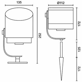 Philips 17462/30/P7-LED RGB Stmievateľná vonkajšia lampa Hue LILY LED/15W/24V IP65