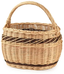 Nákupný kôš prútený Dekle IV.š. 37 x hl. 27 x v. 25/41(cm)
