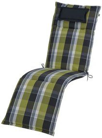 Livarno home Obojstranná podložka na kreslo Toronto, 167 x 50 x 7,5 cm, zelená, 4 kusy  (800006177)