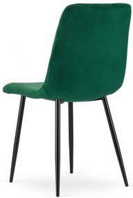 Kreslo TURIN - tmavozelený zamat