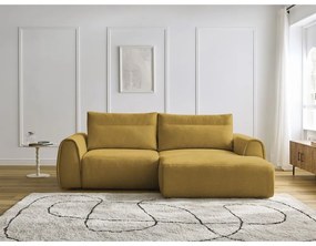 Okrovožltá rohová pohovka Aden – Bobochic Paris