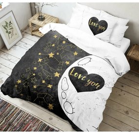 Kvalitex Bavlnené obliečky Love 3D, 140 x 200 cm, 70 x 90 cm