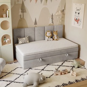 KARIN 100X200 ČALÚNENÁ JEDNOLÔŽKOVÁ POSTEĽ S ÚLOŽNÝM PRIESTOROM RÔZNÉ ČALÚNENIA