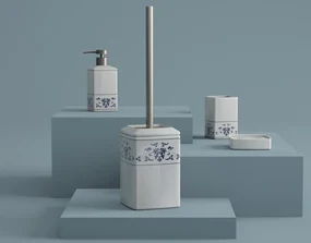 Gedy Gedy, CIXI pohár na postavenie, porcelán, modrá/biela, CX9889