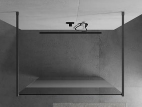 Mexen Kioto, sprchová zástena Walk-In 100 x 200 cm, 8mm číre sklo-námraza, grafitový profil, 800-100-002-66-35