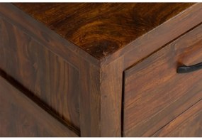 furniture-nabytek.cz - Masívny príborník Palison z palisandru, lakovaný, hnedý – 140×42×80 cm