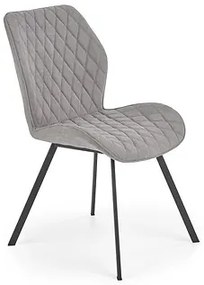 Jedálenská stolička: K360 - béžová / čierna - látka sivá