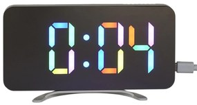 CMP HT0122 Zrkadlové hodiny s budíkom s farebným displejom