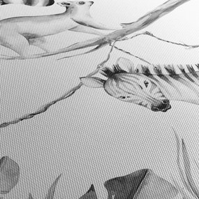 Obraz - Akvarelová džungľa (120x50 cm)