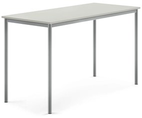 Stôl BORÅS, 1600x700x900 mm, laminát - šedá, strieborná