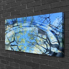 Obraz na plátne Voda stromy umenie 120x60 cm
