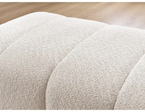 Biela podnožka z textílie buklé Annecy – Bobochic Paris