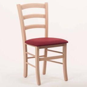 Stima stolička PAYSANE s čalúneným sedákom Vyberte odtieň ->: Dub Sonoma, Vyberte látku ->: LUX Bordo 15