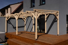 Dřevěná pergola na zahradu či terasu (3x3 m)