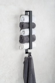 Ridder Ridder, STYLE držiak uterákov 400x30mm, čierna mat, 11122110