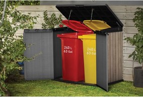 Hnedý plastový záhradný úložný box Deco – Keter