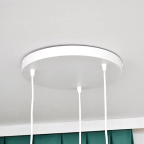 Detský luster na lanku STARS 3xE27/15W/230V modrá/ružová/žltá