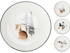 Porcelánový dezertný tanier Winter Penguin, 19 x 2 cm