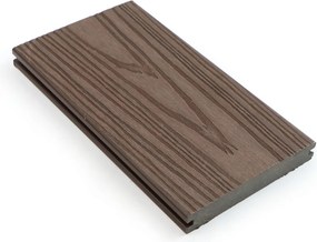 Terasové dosky WPC koextrudované, plný profil, 140 × 23 × 2850 mm, 4 ks, rosewood