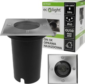 2x LED záhradné zapustené svietidlo GU10 230v do betónových kociek