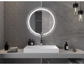 Mexen Rose, LED kúpeľňové zrkadlo s podsvietením 80x80 cm, 6000K, ochrana proti zahmlievaniu, 9810-080-080-611-00