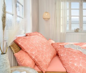 Obliečky na vankúše z mikrovlákna, koralové, 2 ks, cca 80 x 40 cm