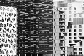 Obraz čiernobiele architektúry (90x60 cm)