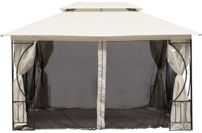 Moskytiéra do záhradného pavilónu 3x4 m s oknami a zipsami, MultiGarden