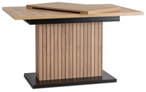 JAKS Rozkladací stôl 130 - 180 cm dub artisan čierny Giant